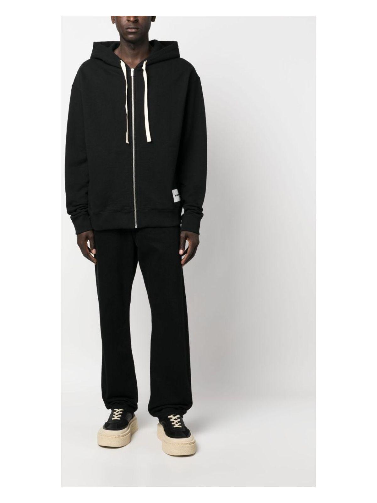 Jil Sander Black Cotton Sweatshirt