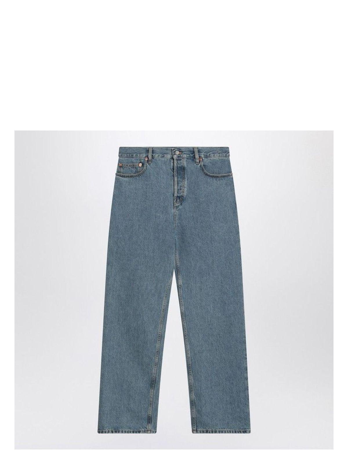 Gucci Women's Baggy Denim Cotton Jeans