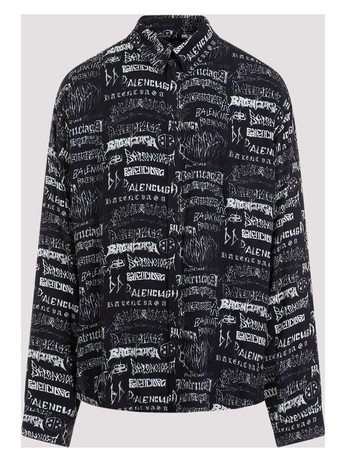 Balenciaga Camicia Shirt in Black