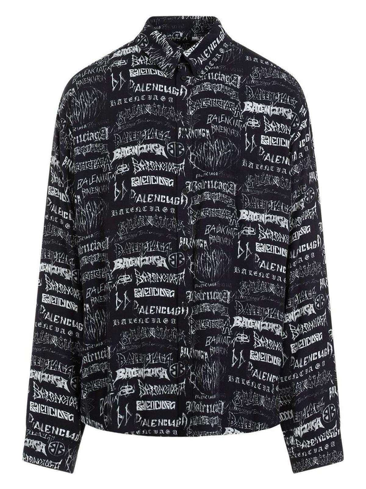 Balenciaga Camicia Shirt in Black