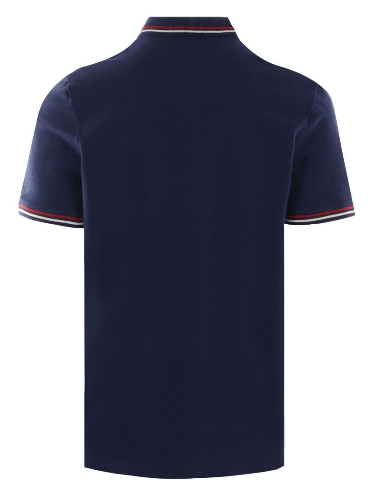Valentino Garavani Valentino Men's Polo Shirt With Vlogo Patch in Blue