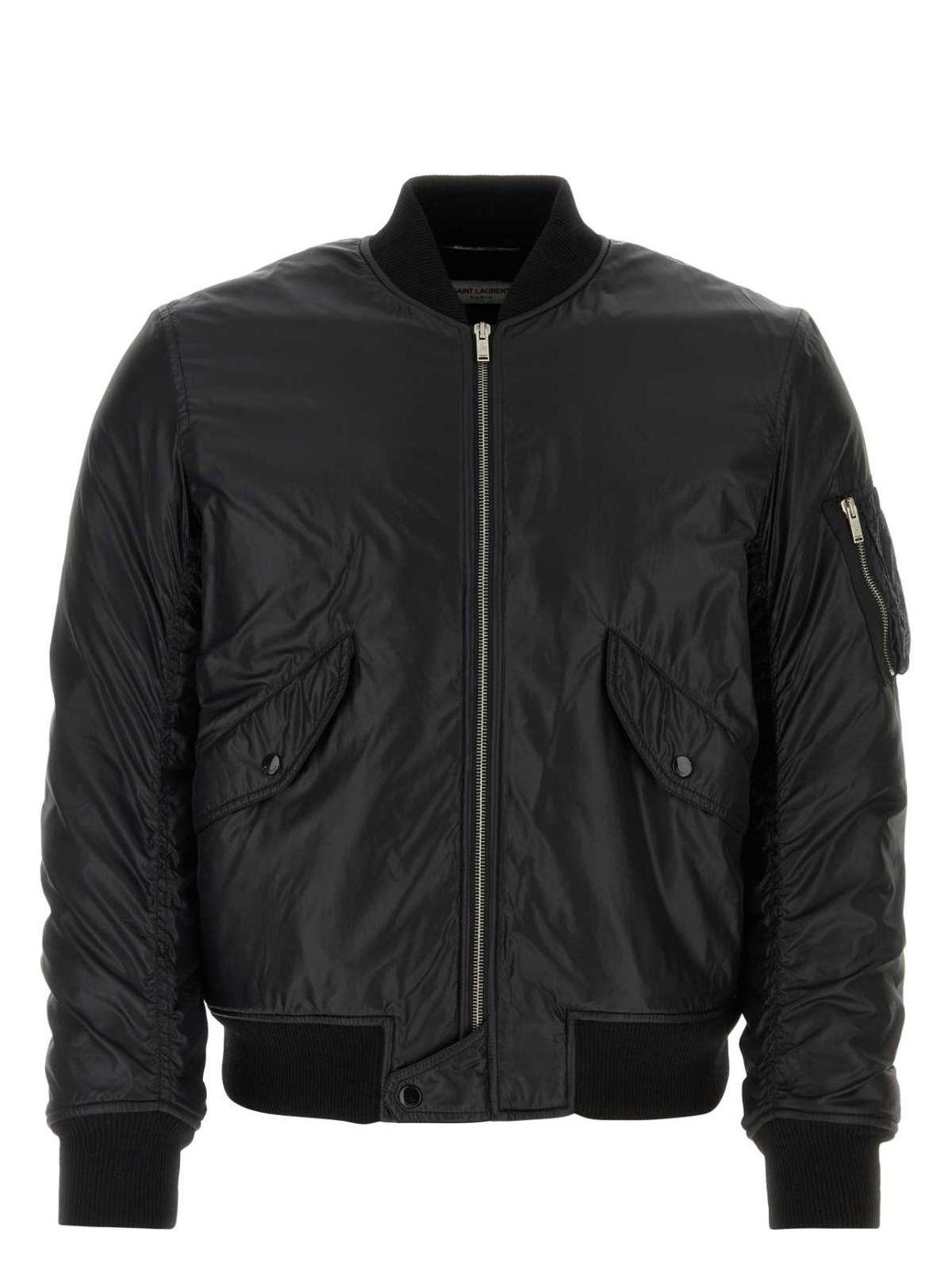 Saint Laurent Women's Nylon Bomber Jacket