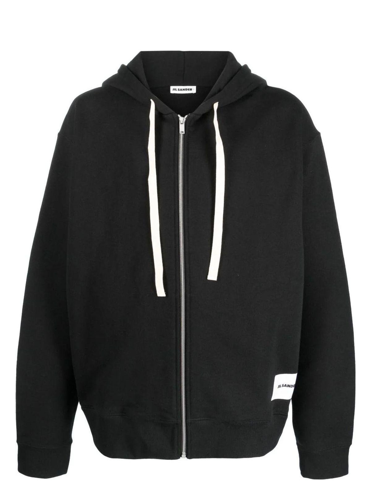 Jil Sander Black Cotton Sweatshirt