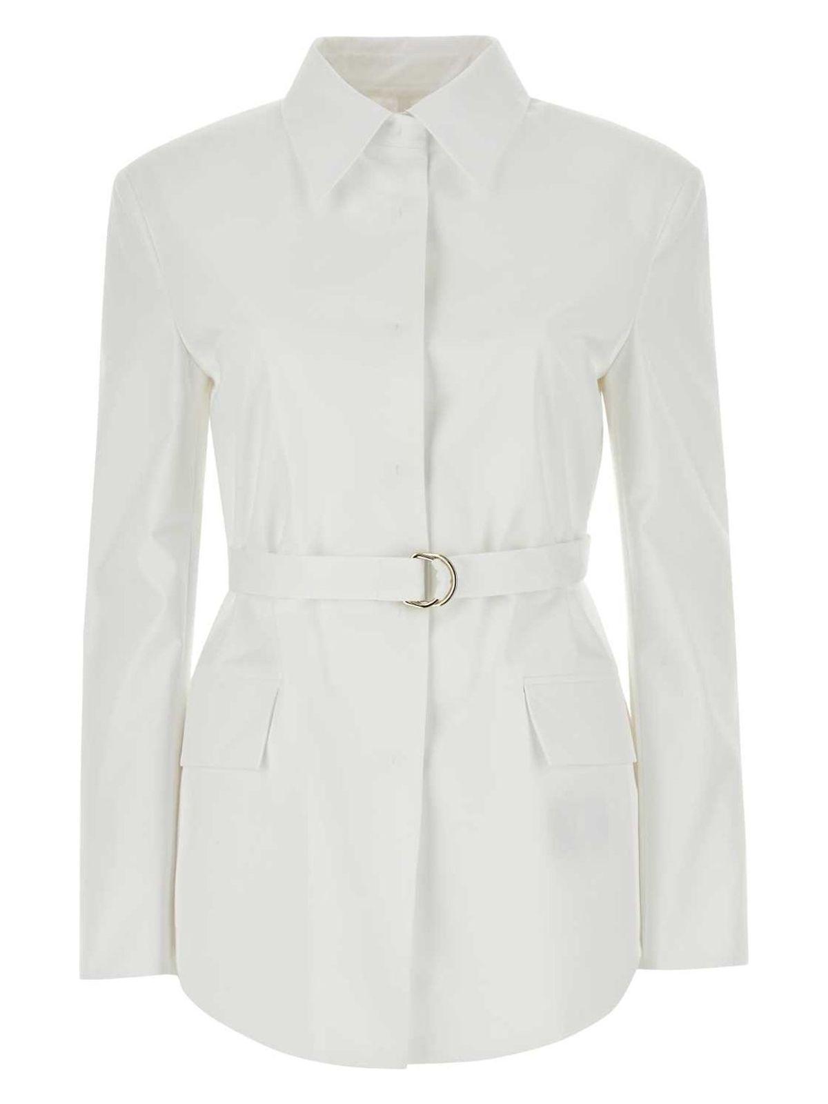 Valentino Women's Poplin Overcoat in White