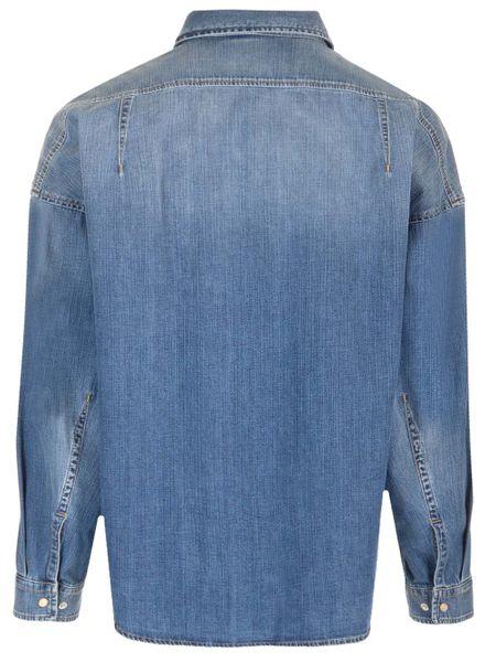 Men's Alexander Mcqueen Denim Shirt in Blue