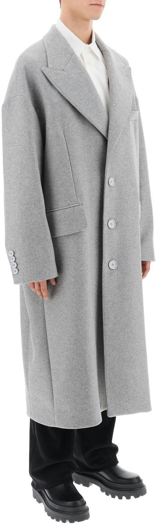 Dolce & Gabbana Wool Blend Coat in Grey
