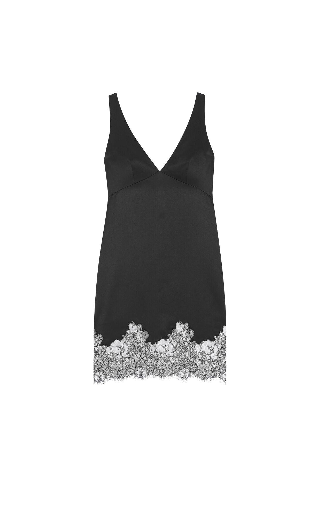 Saint Laurent Women's Draped Dress in Noir
