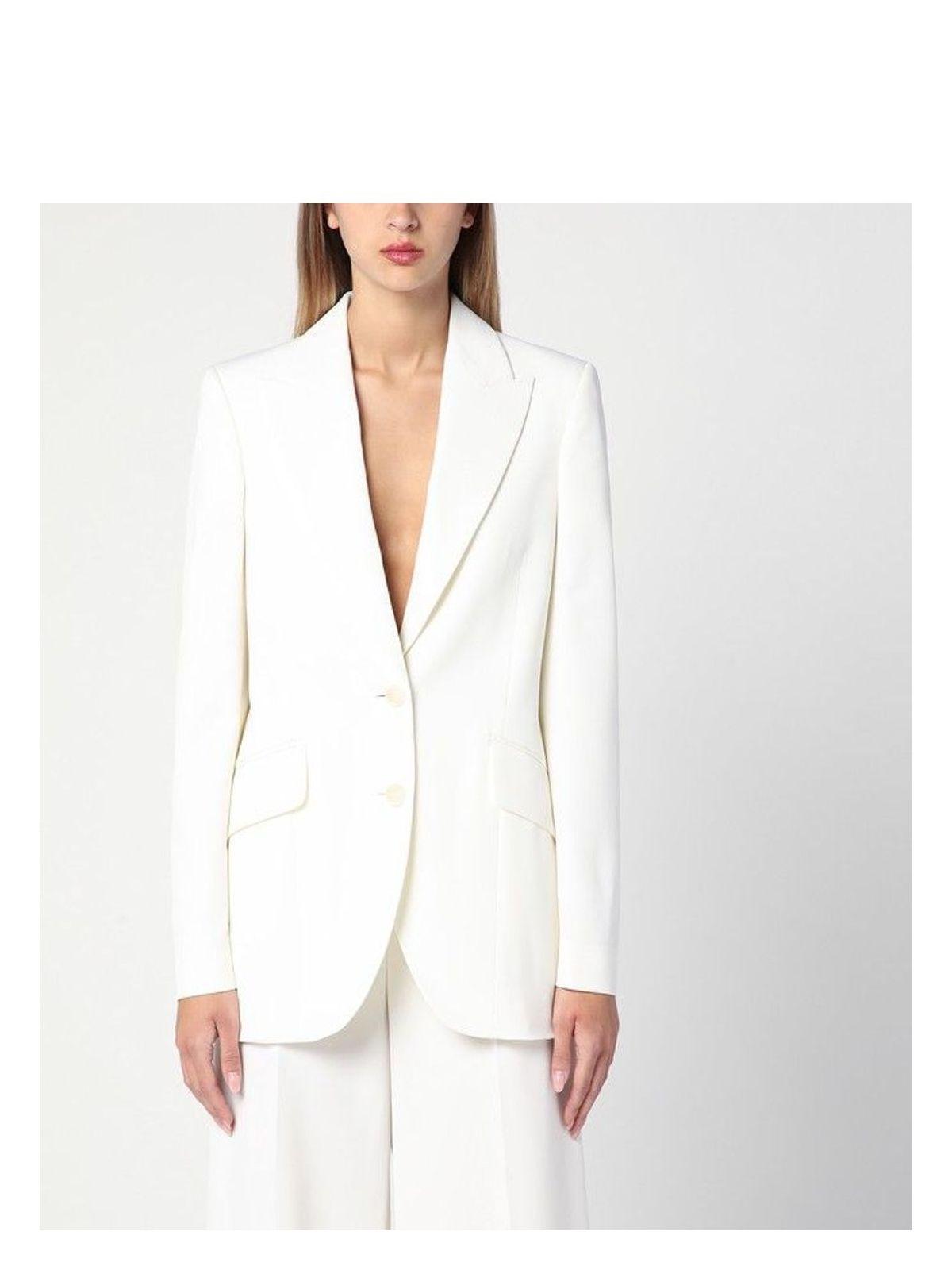 Stella Mccartney Women's Ivory Wool Single-Breasted Jacket