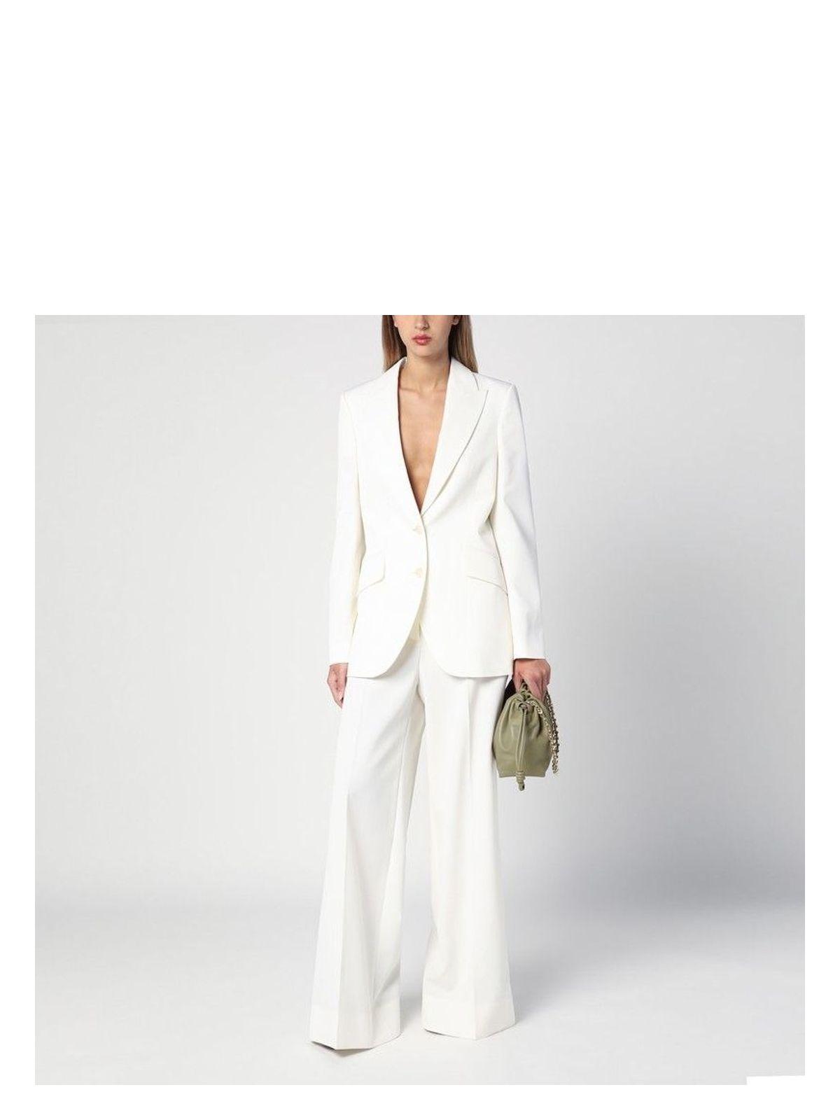 Stella Mccartney Women's Ivory Wool Single-Breasted Jacket