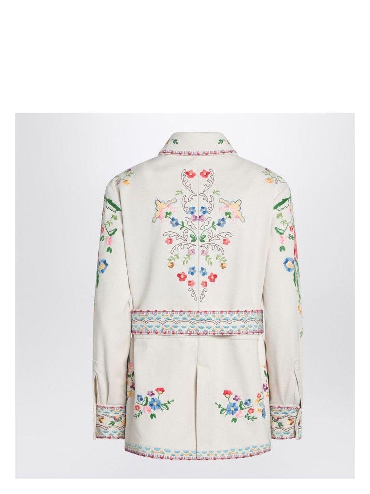 Valentino Embroidered Denim Jacket