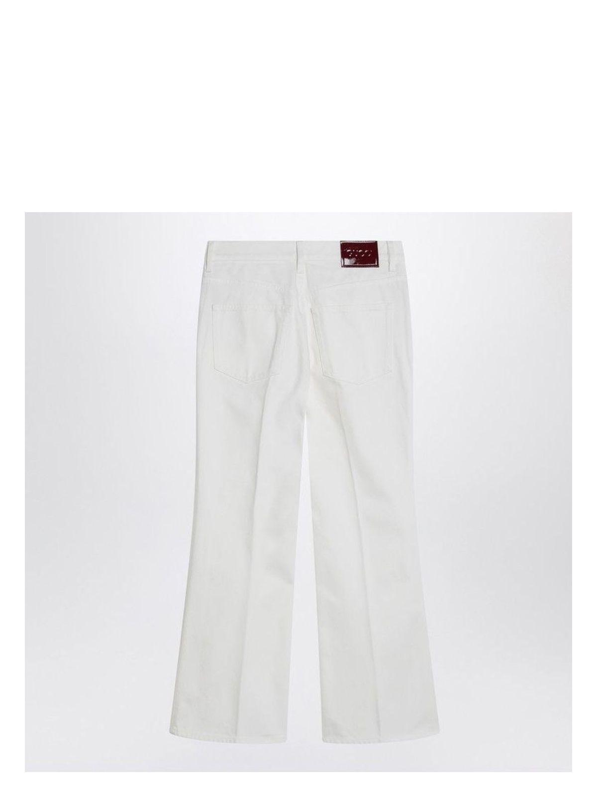 Gucci Women's Denim Cotton Jeans and Trousers in White