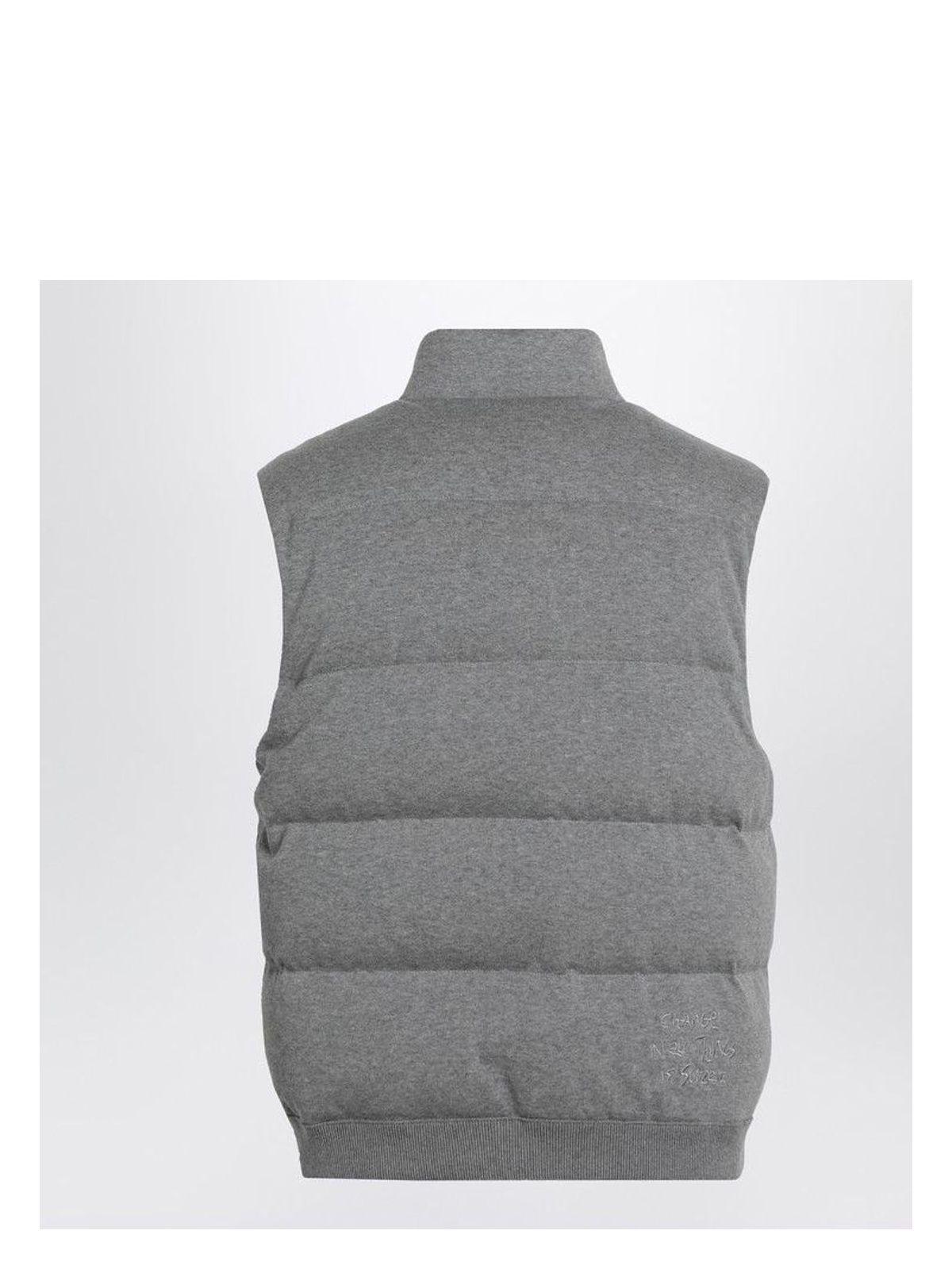 Moncler Genius Men's Cotton Down Gilet and Padded Vest in Grey