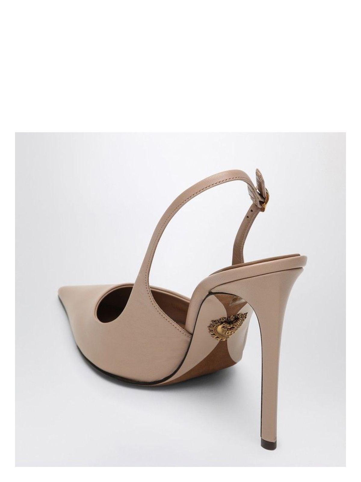 Dolce & Gabbana Women's Slingback in Nude Leather Pumps