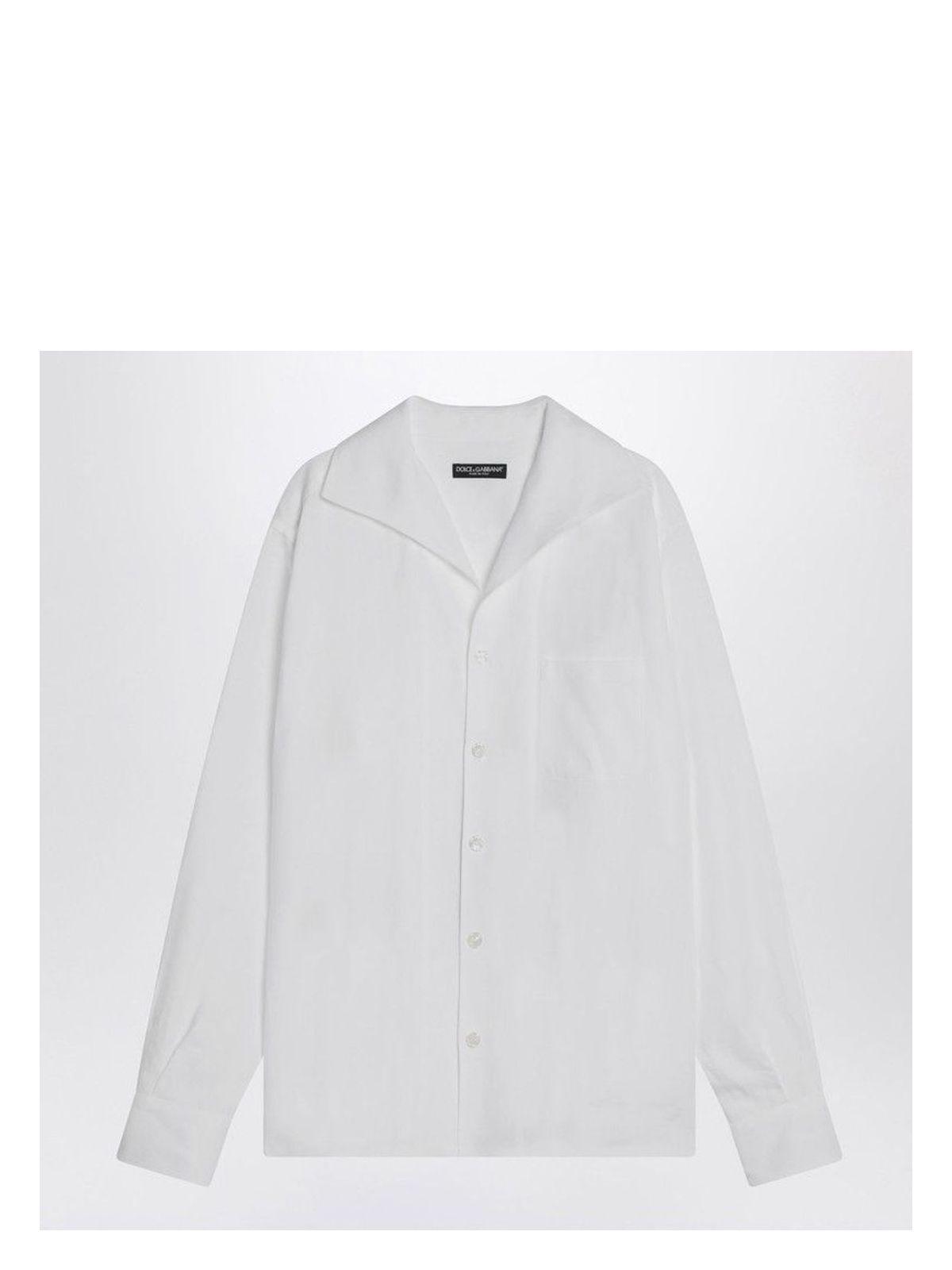Dolce & Gabbana White Linen Shirt