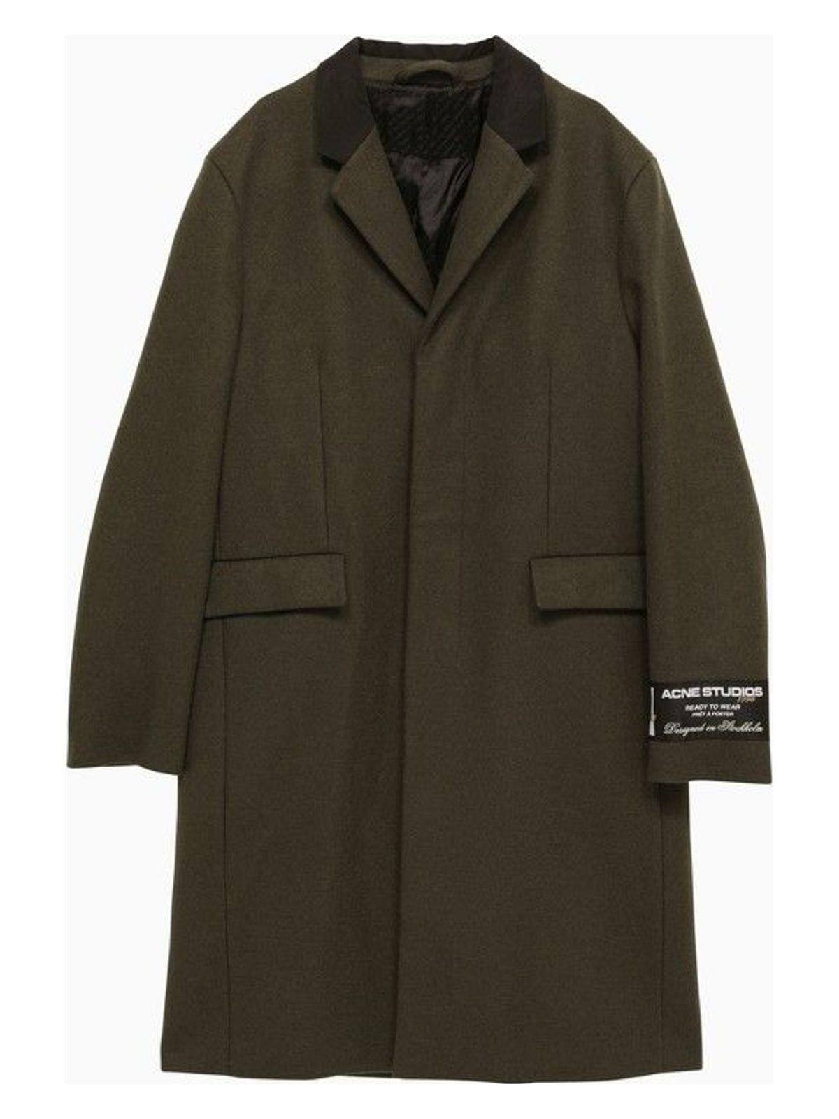 Acne Studios Men's Single-Breasted Wool-Blend Military Coat