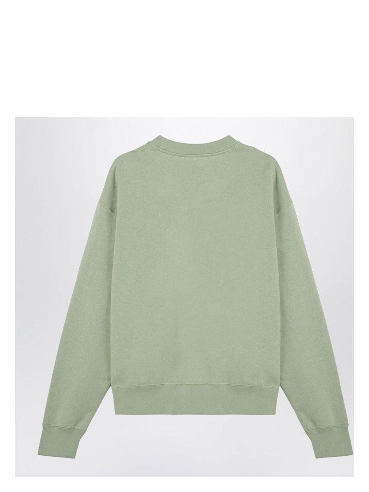Jil Sander Apple Green Cotton Crewneck Sweatshirt