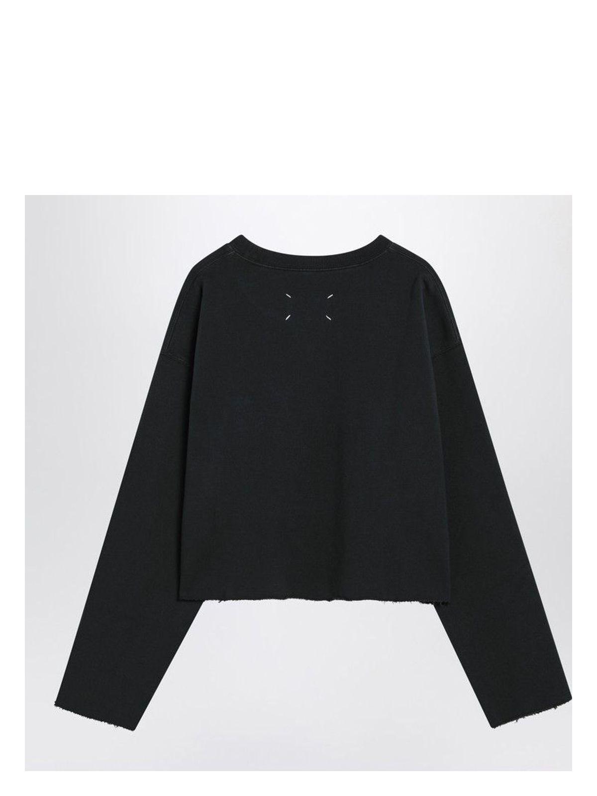 Maison Margiela Women's Cotton Sweatshirt in Black