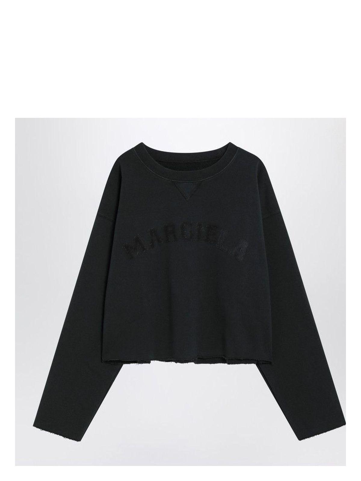 Maison Margiela Women's Cotton Sweatshirt in Black