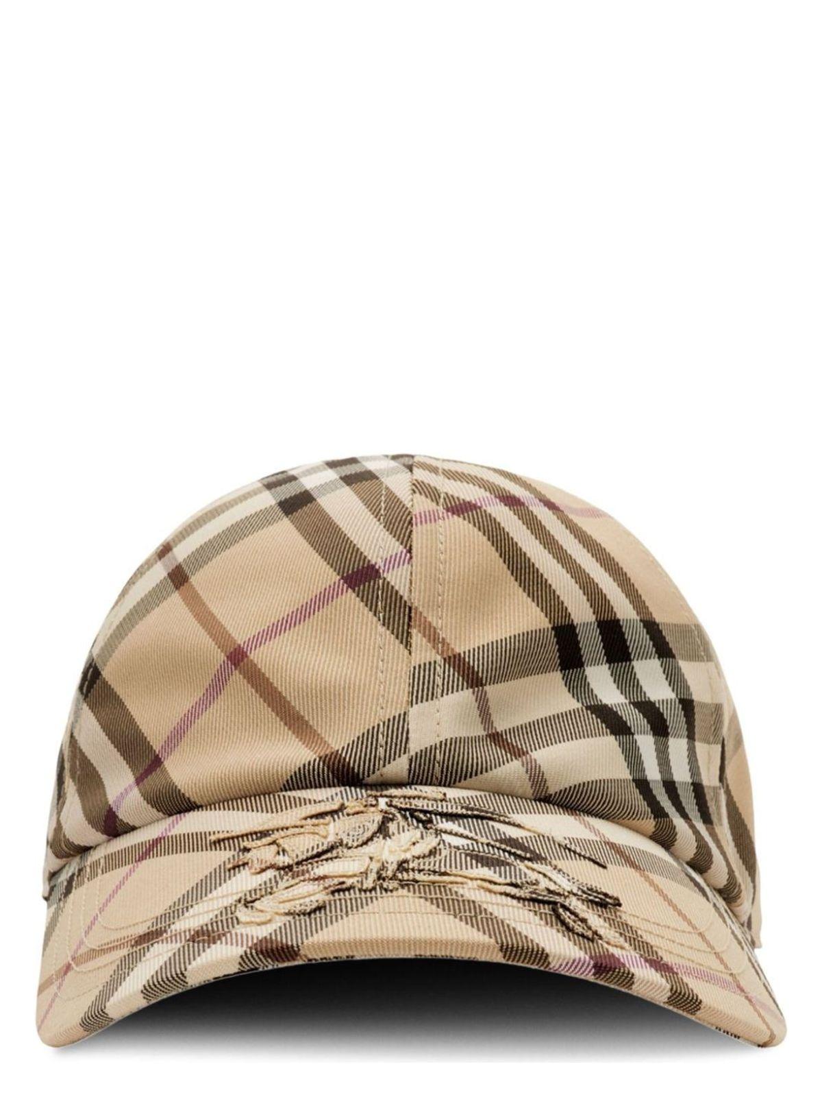 Burberry Women's Nylon Baseball Cap in Beige