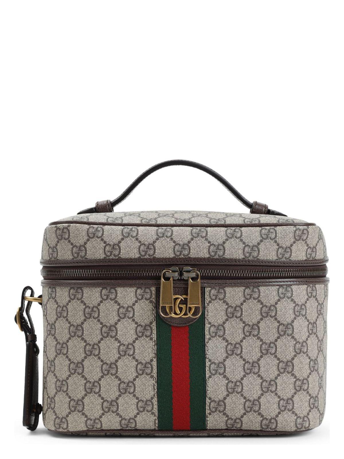 Gucci Men's Medium Beauty Case in GG Supreme Fabric