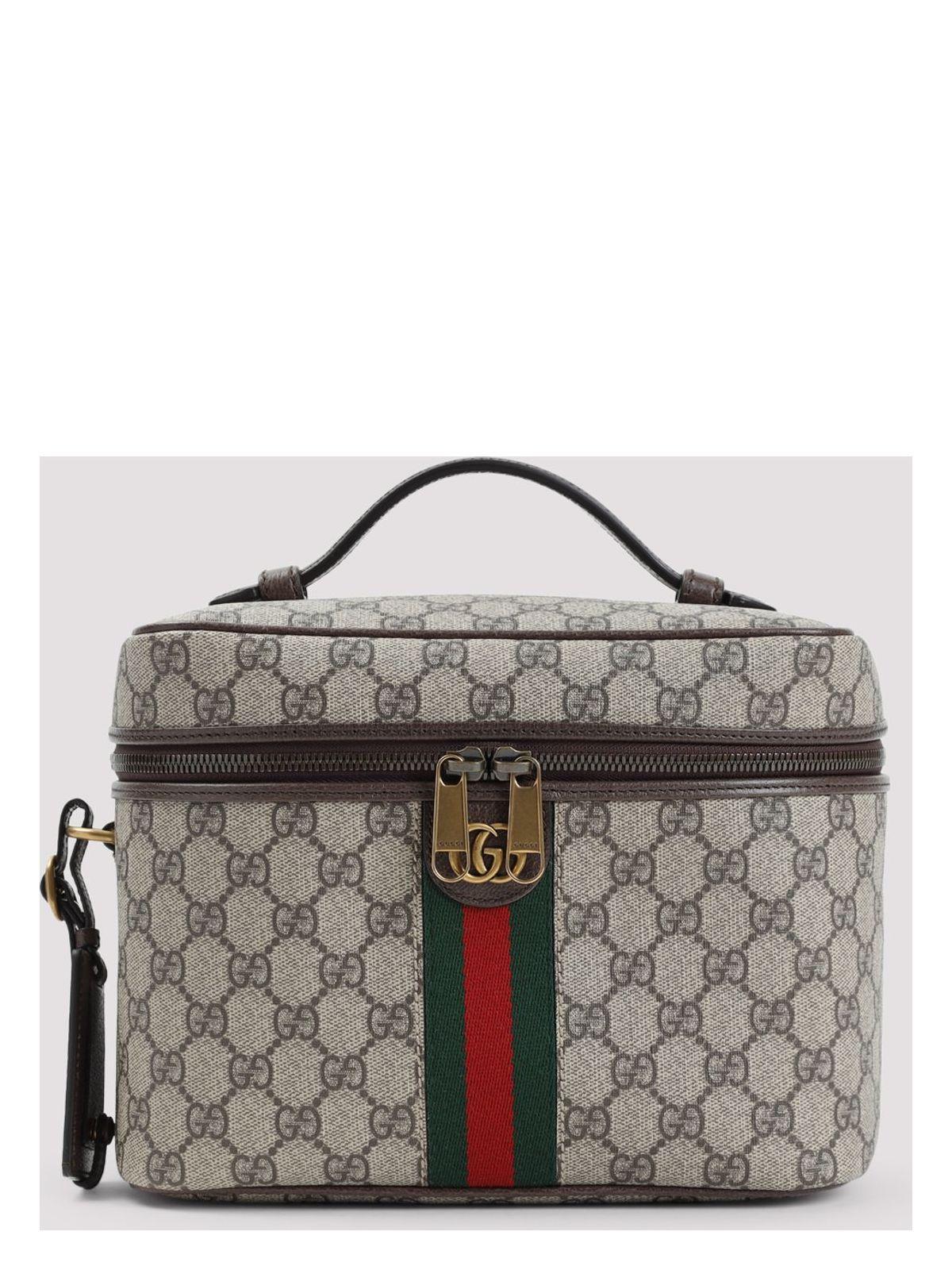 Gucci Men's Medium Beauty Case in GG Supreme Fabric