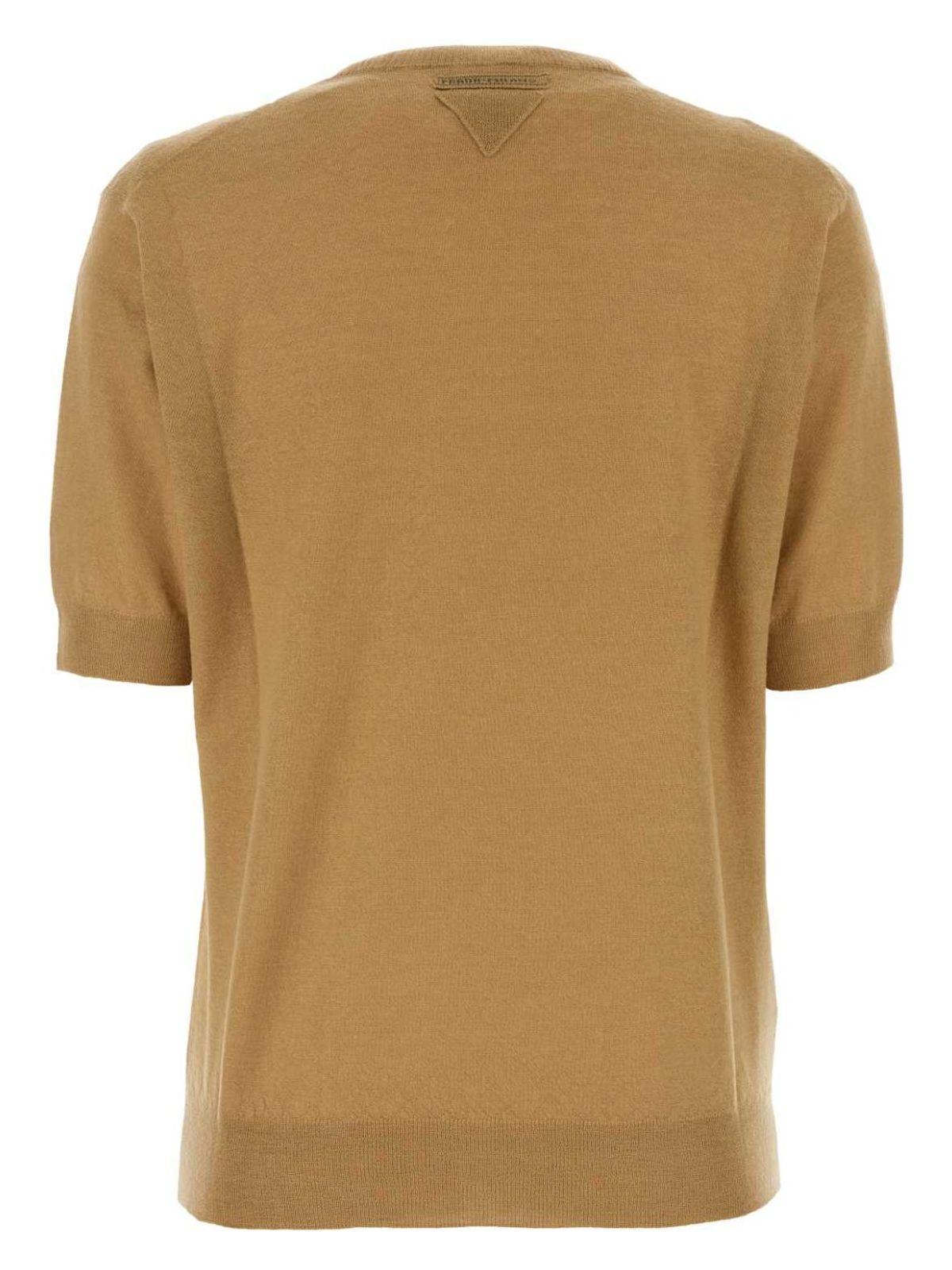 Prada Women's Cashmere Sweater in Camel