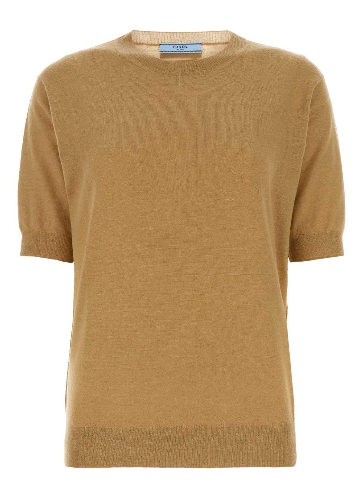 Prada Women's Cashmere Sweater in Camel