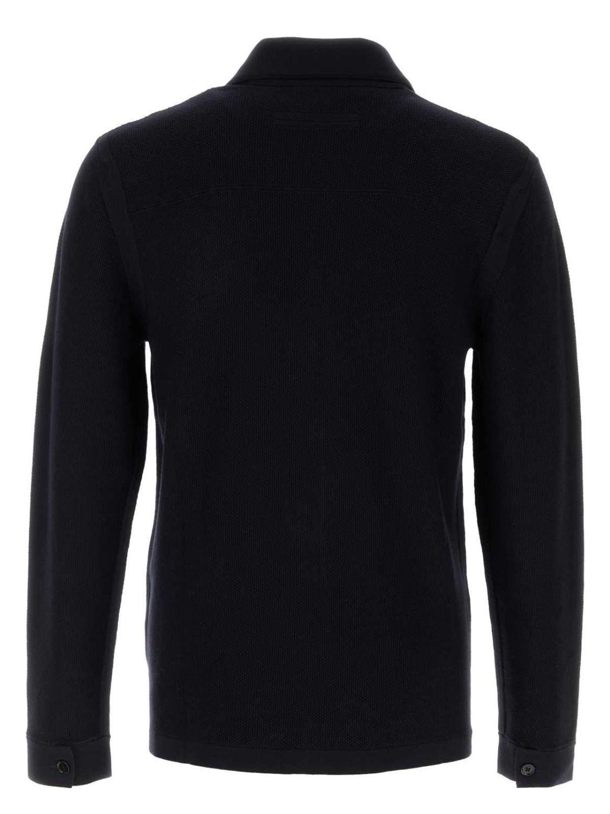 Zegna Women's Midnight Wool Cardigan in Blue