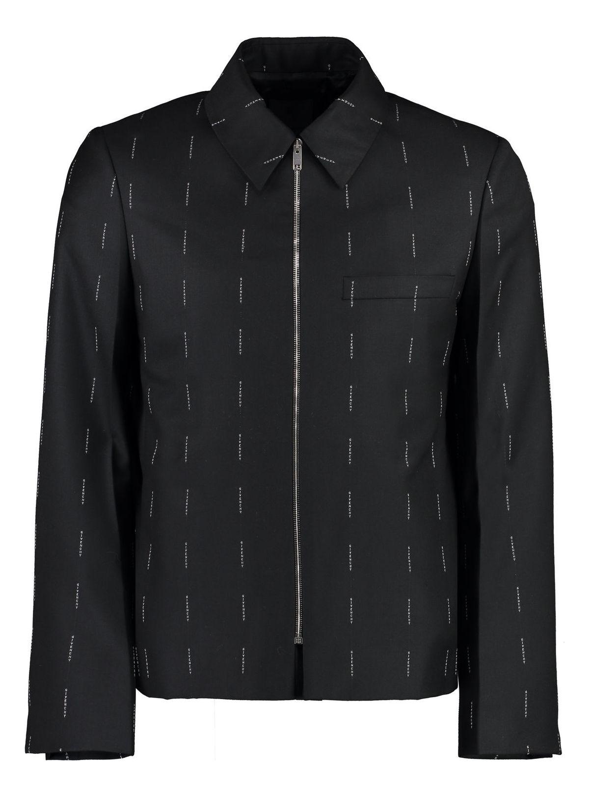Givenchy Men's Wool Zipped Jacket in Black