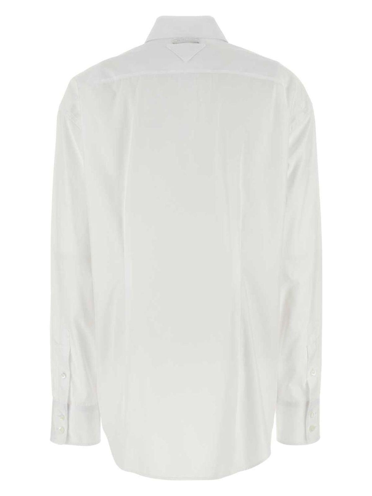 Prada White Poplin Shirt