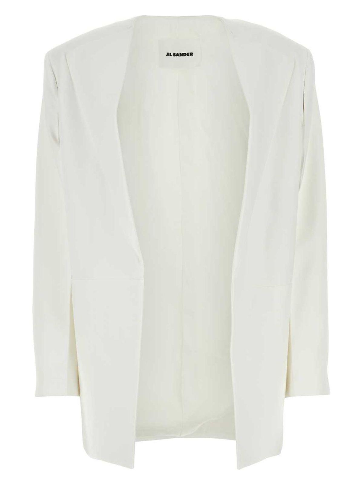 Jil Sander Women's Viscose Blazer in White