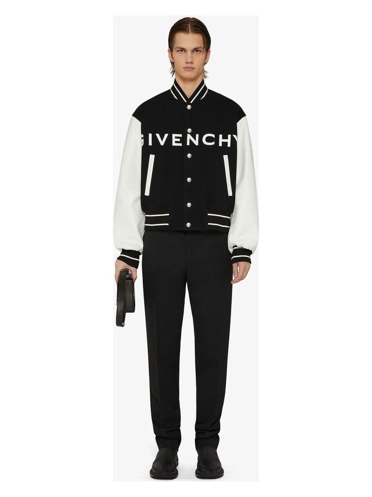 Givenchy Women's Two-Tone Wool Blend And Leather Bomber Jacket