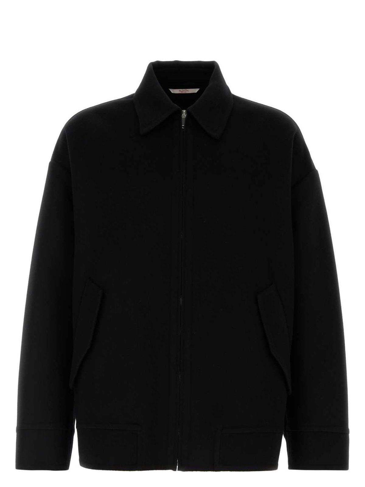 Valentino Garavani Black Wool Blend Oversize Jacket