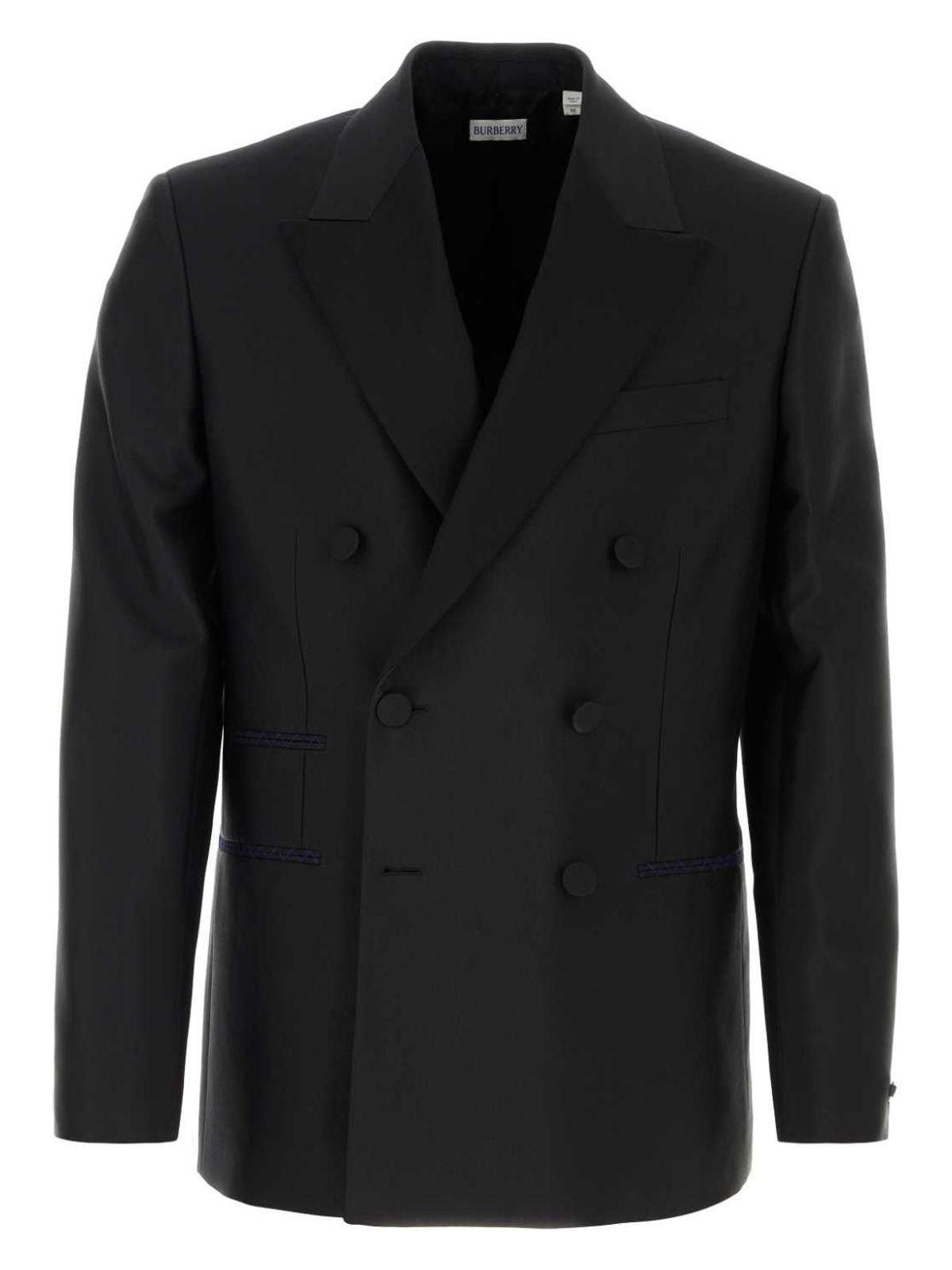 Burberry Women's Wool Blend Blazer in Black
