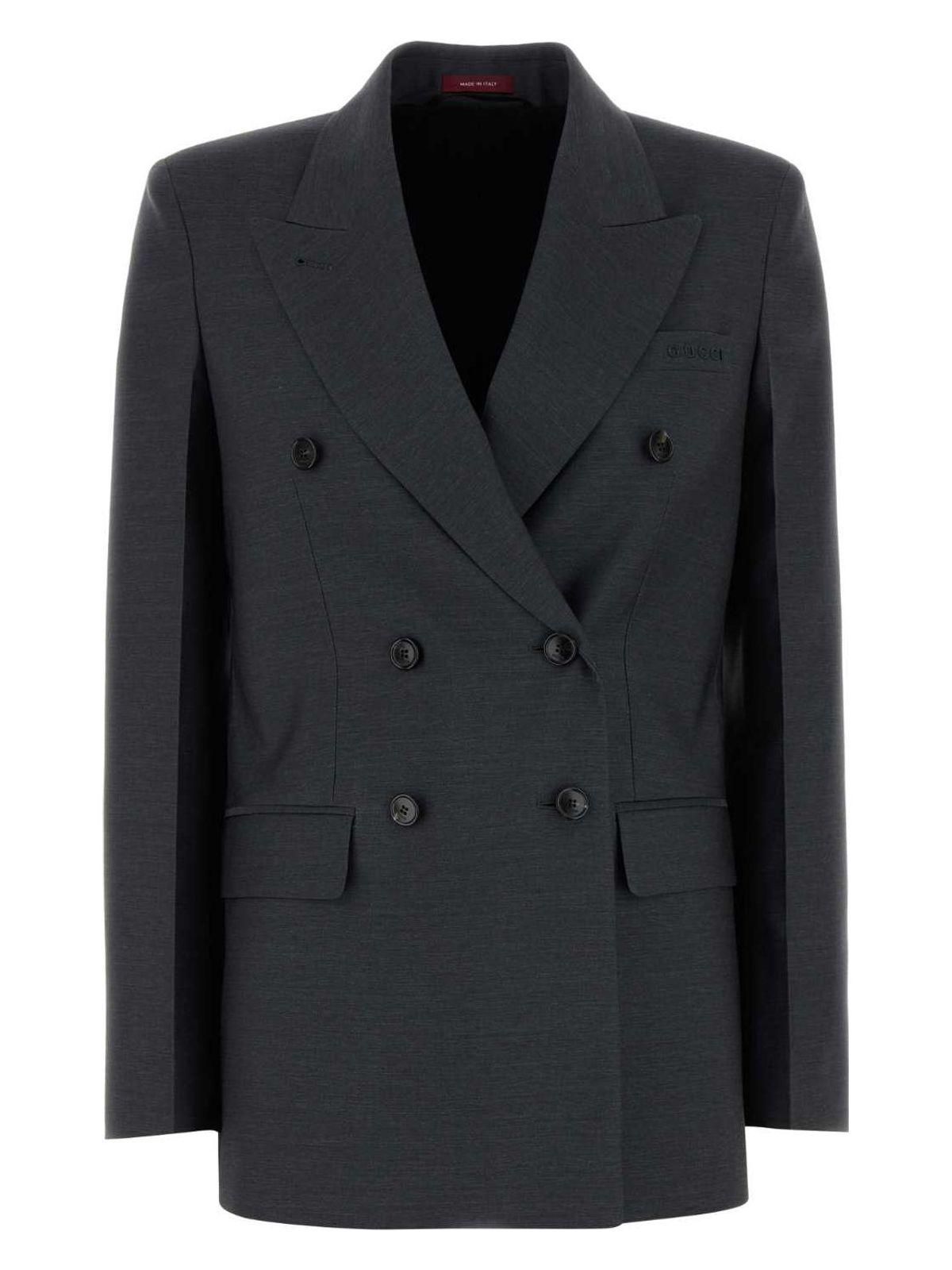 Gucci Women's Graphite Wool Blazer