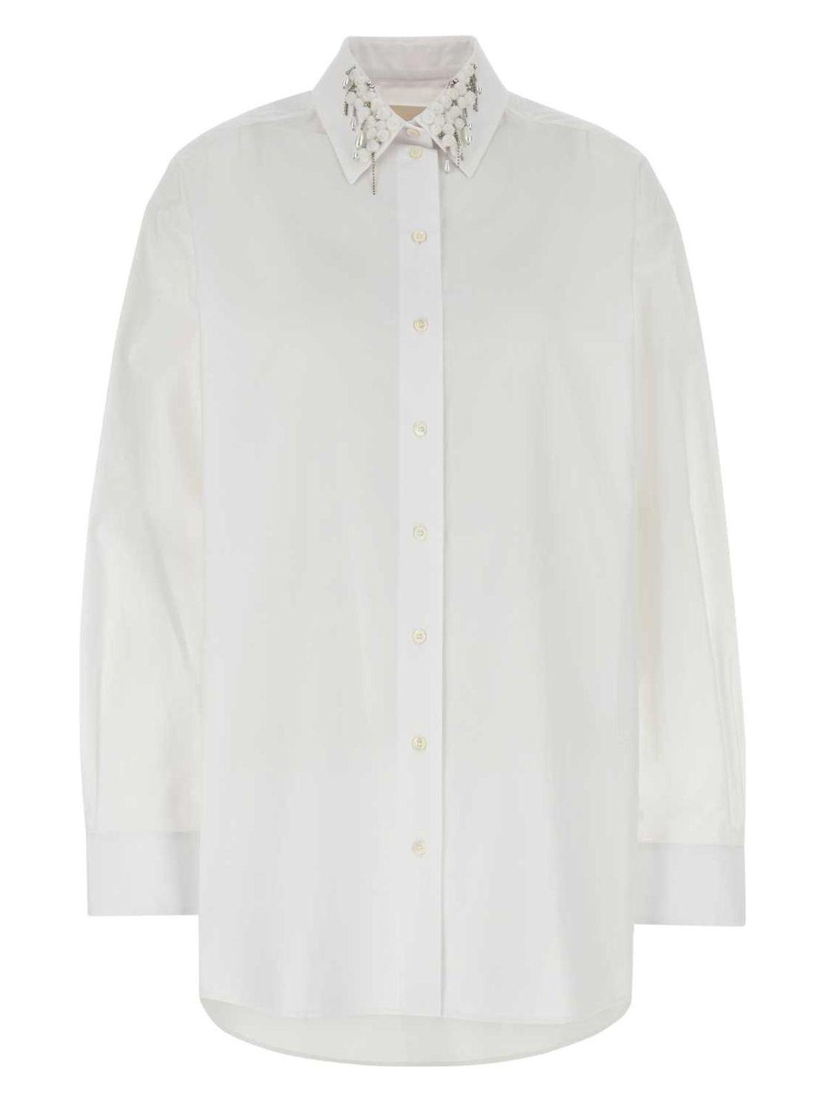 Givenchy Women's Poplin Oversize Shirt in White