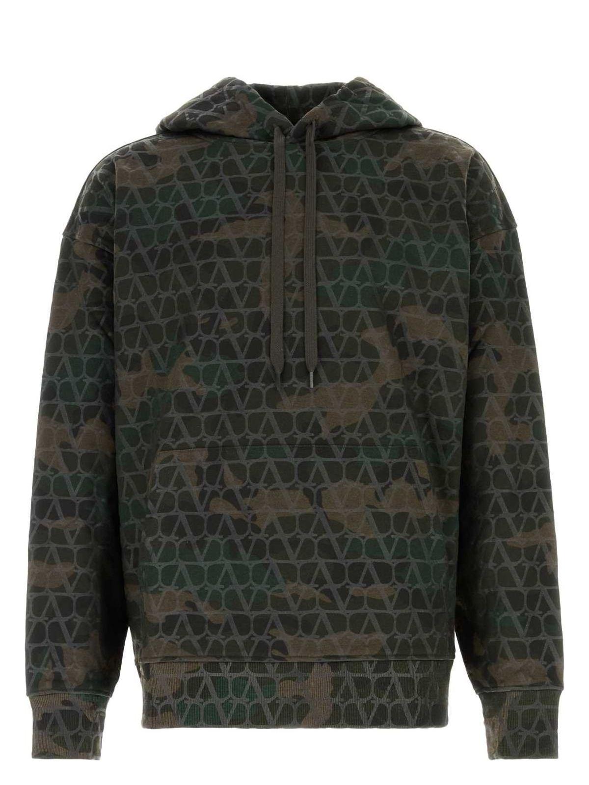 Valentino Garavani Printed Cotton Blend Sweatshirt