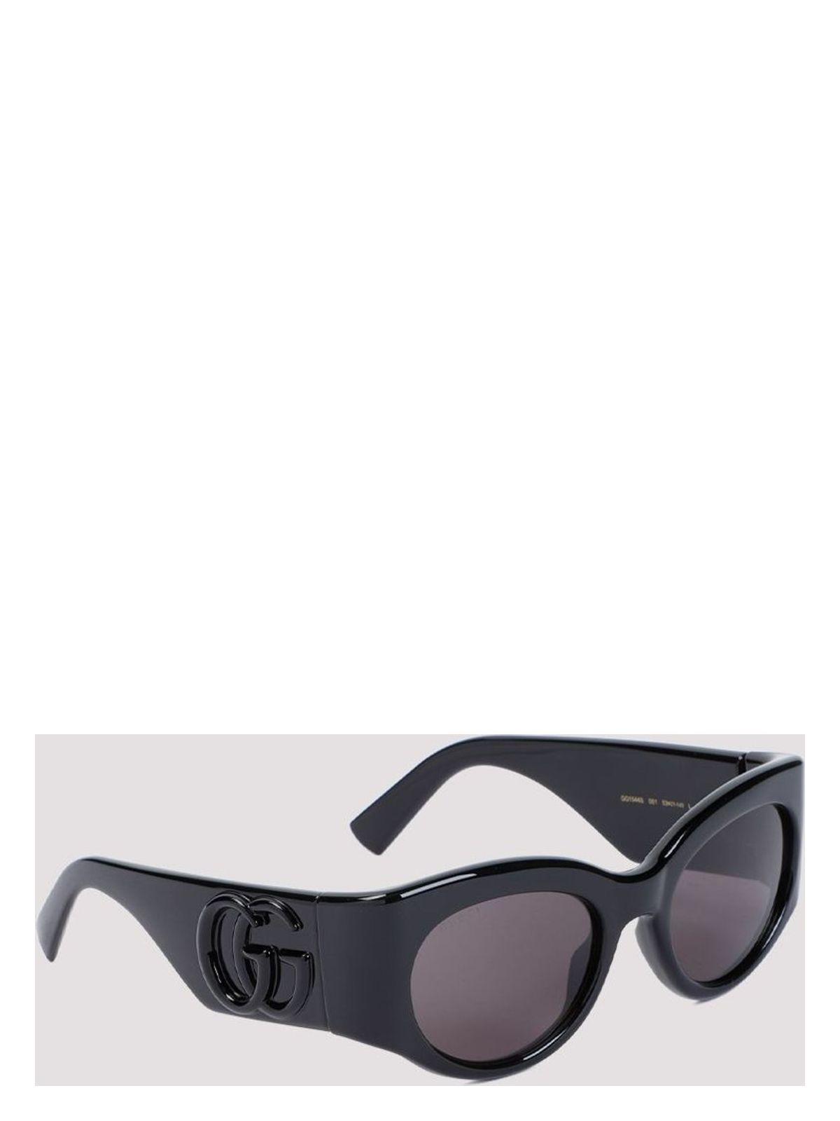 Gucci Women's Oval Sunglasses in Black
