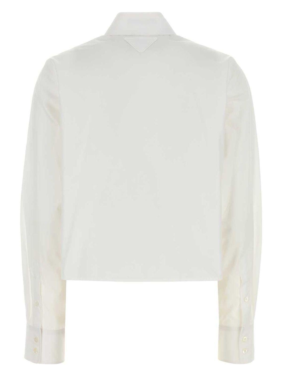 Prada Women's Poplin Shirt in White
