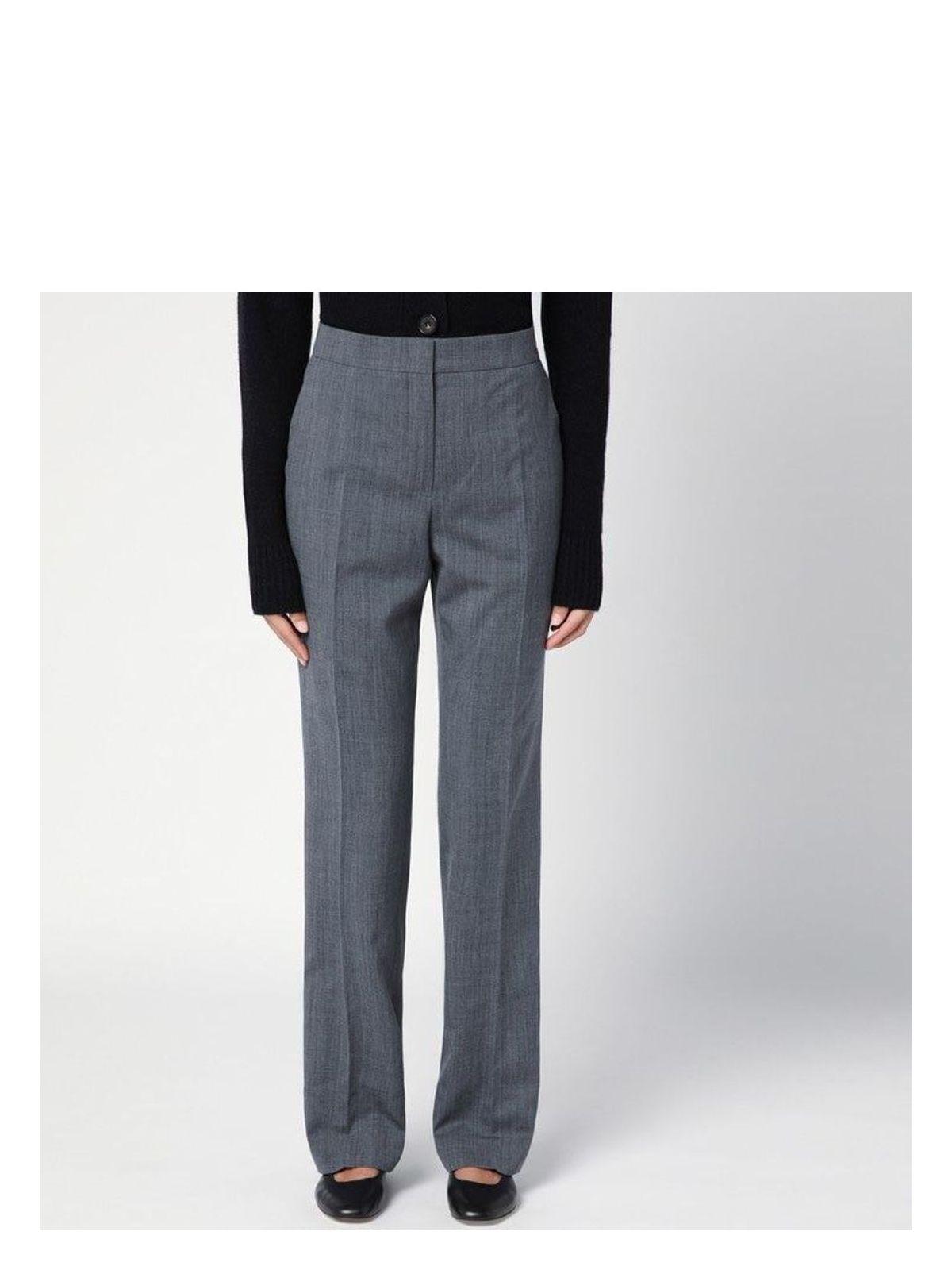 Jil Sander Women's Wool Trousers in Grey