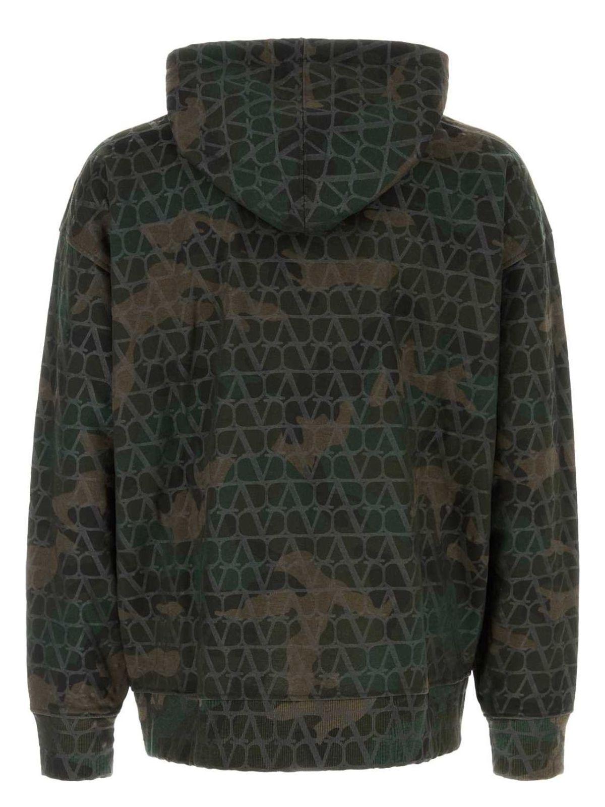 Valentino Garavani Printed Cotton Blend Sweatshirt
