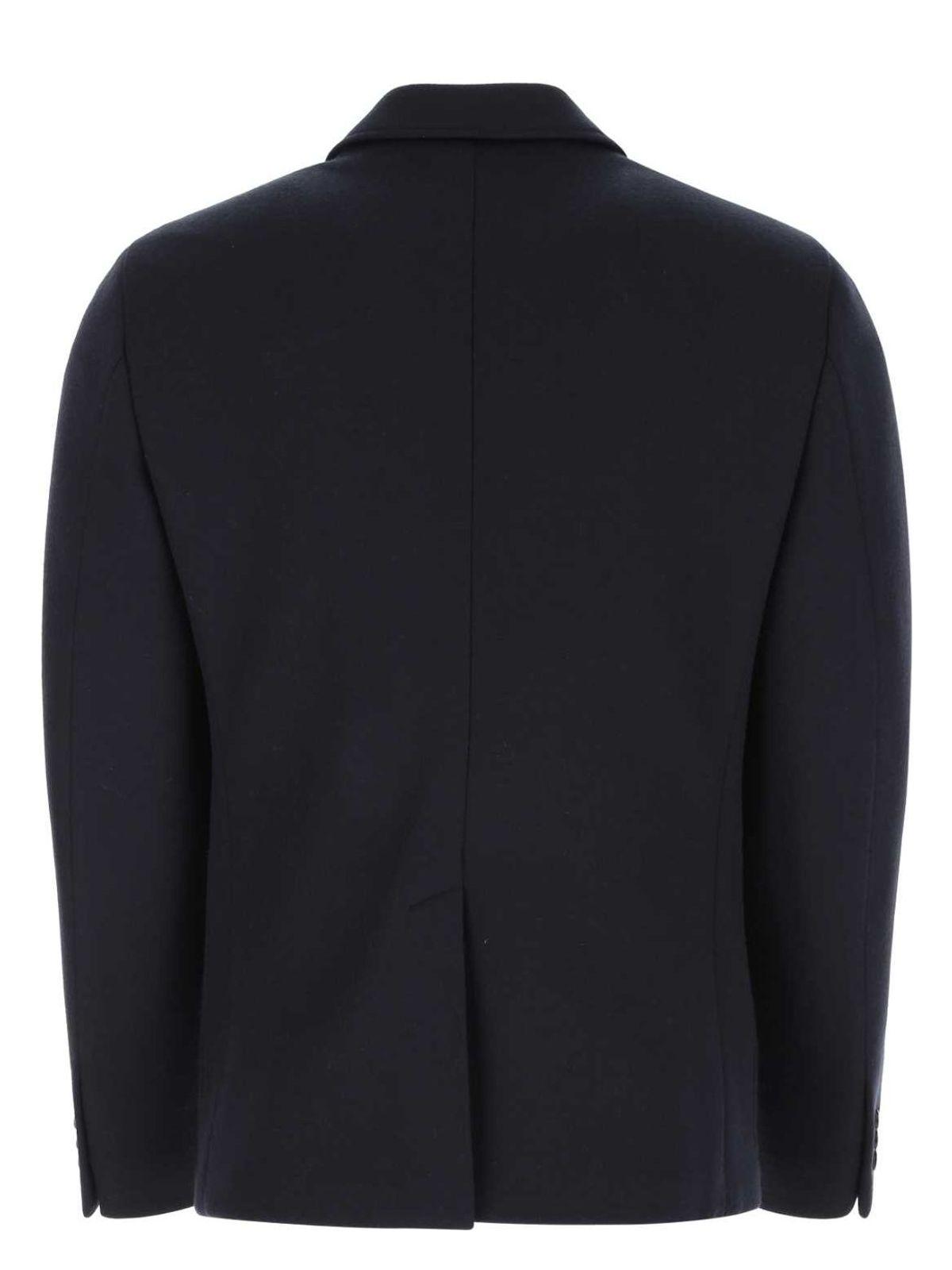 Prada Women's Navy Cashmere And Wool Blend Blazer