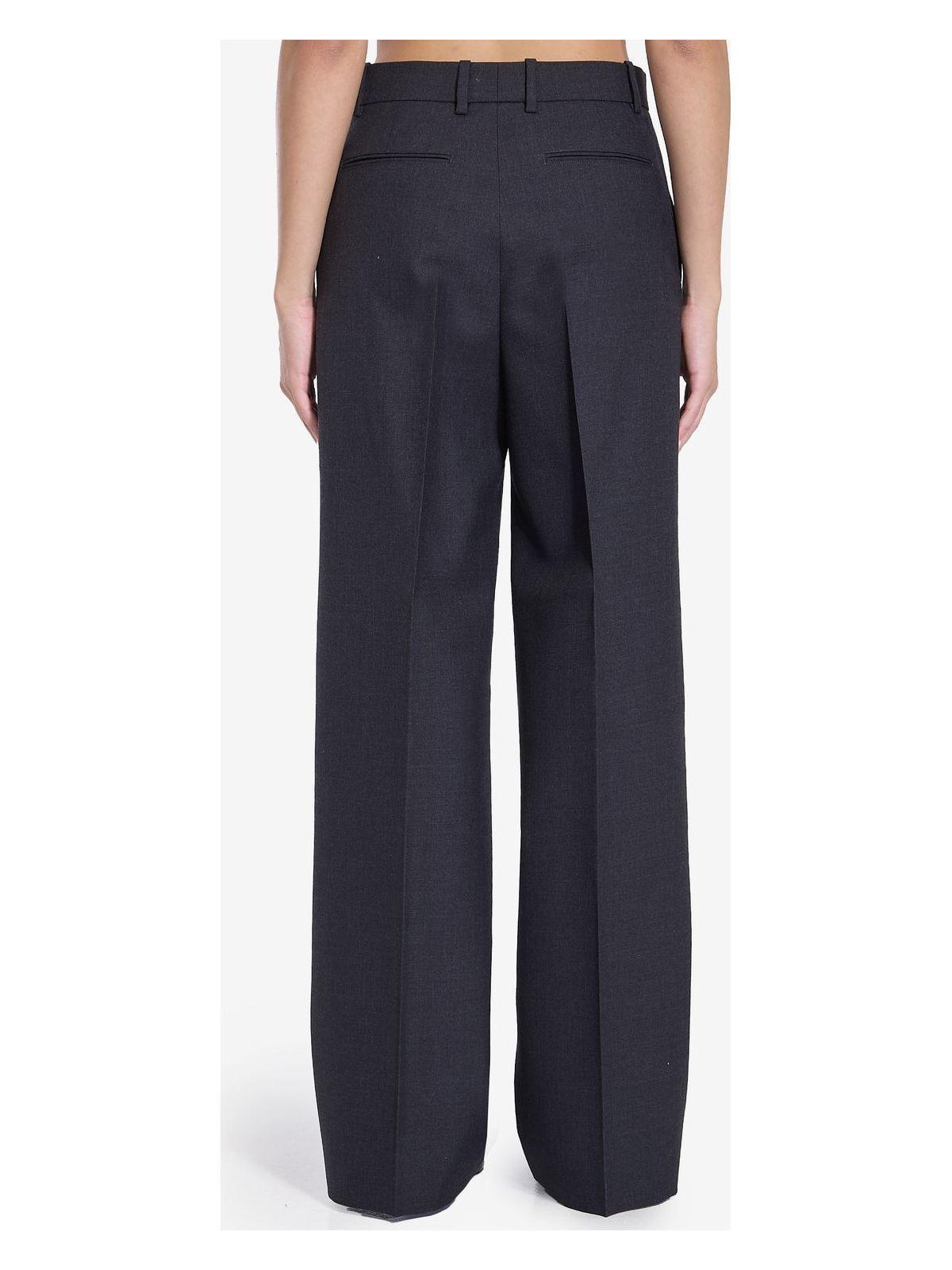 Gucci Women's Wool Trousers with Logo Embroidery