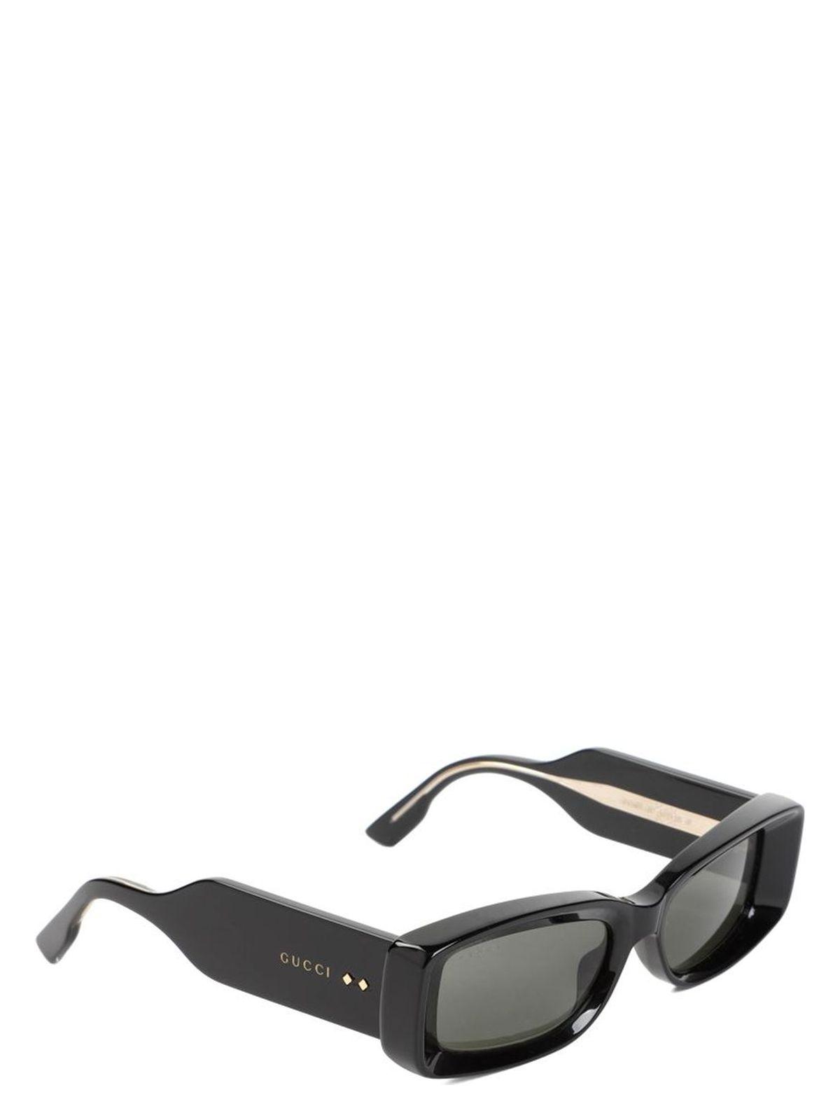 Gucci Women's Rectangular Sunglasses in Black