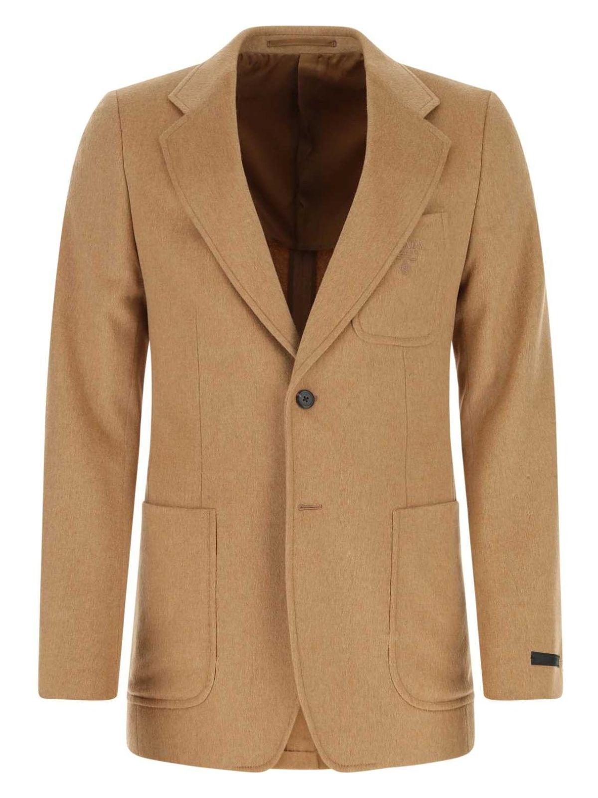 Prada Women's Beige Wool Blazer