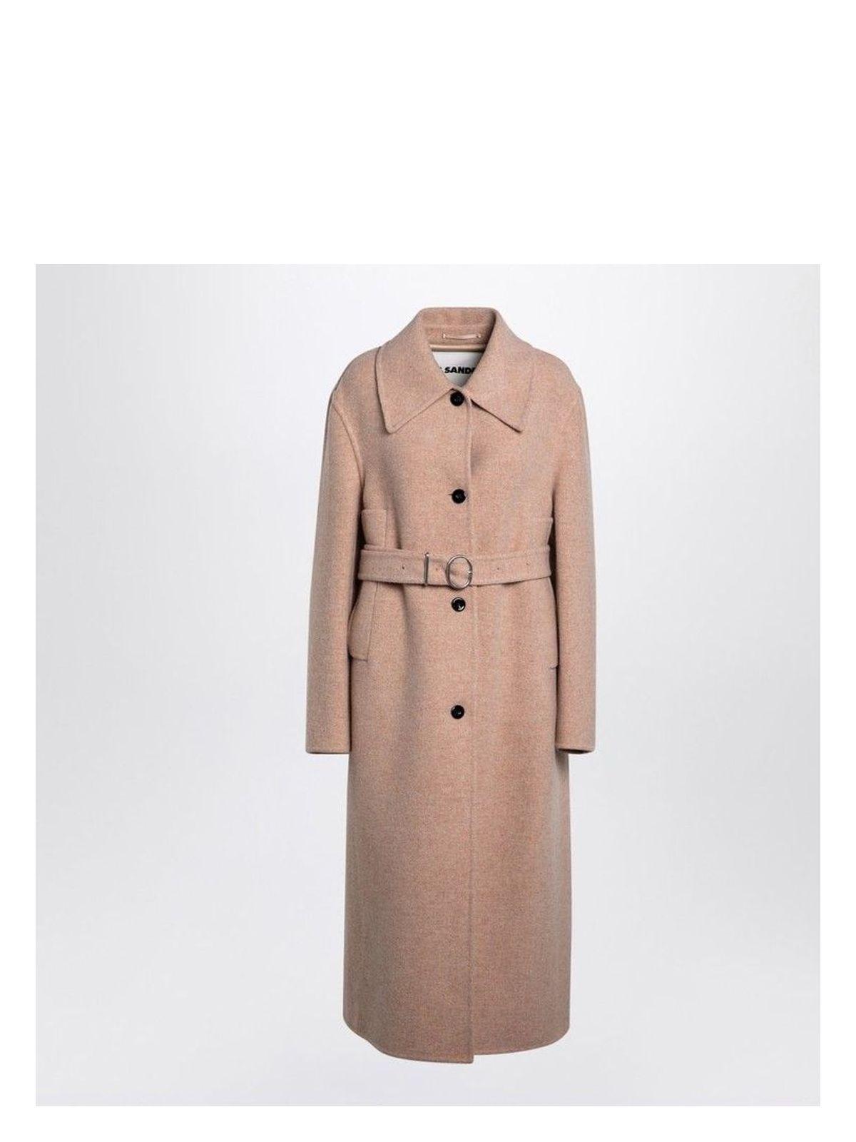 Jil Sander Women's Granite Wool Coat in Pink
