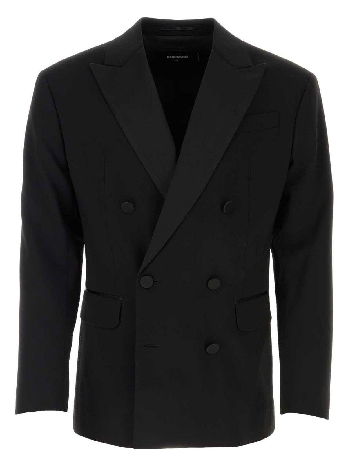 Dsquared2 Women's Stretch Wool Dan Db Blazer in Black
