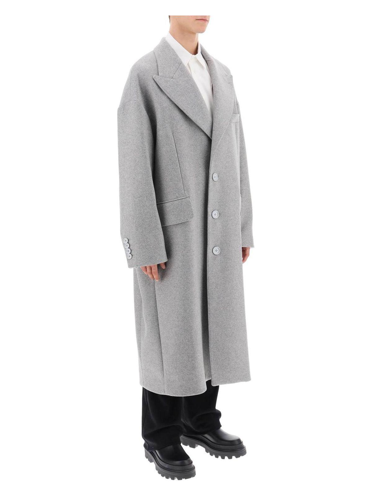 Dolce & Gabbana Wool Blend Coat in Grey