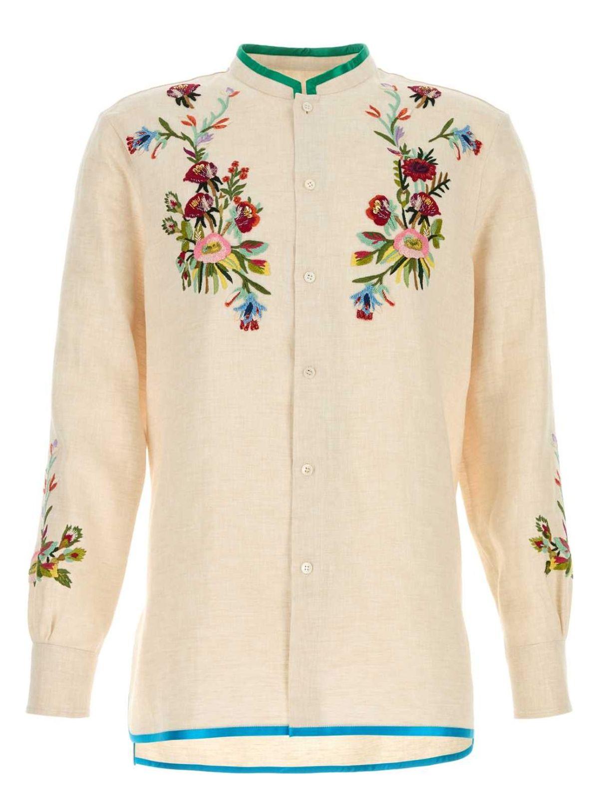 Valentino Garavani Ivory Linen Shirt