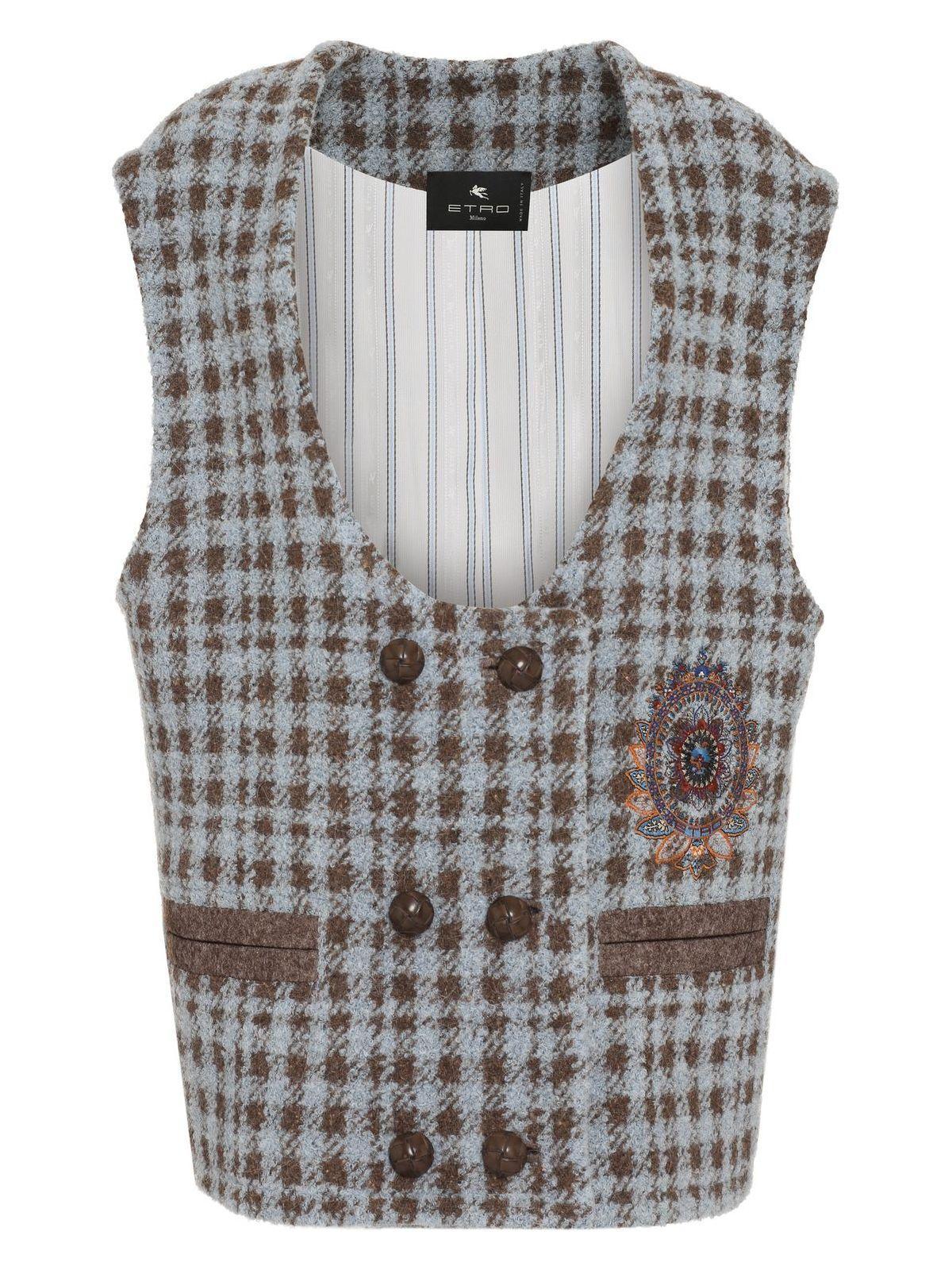 Etro Women's Embroidered Wool Blend Vest